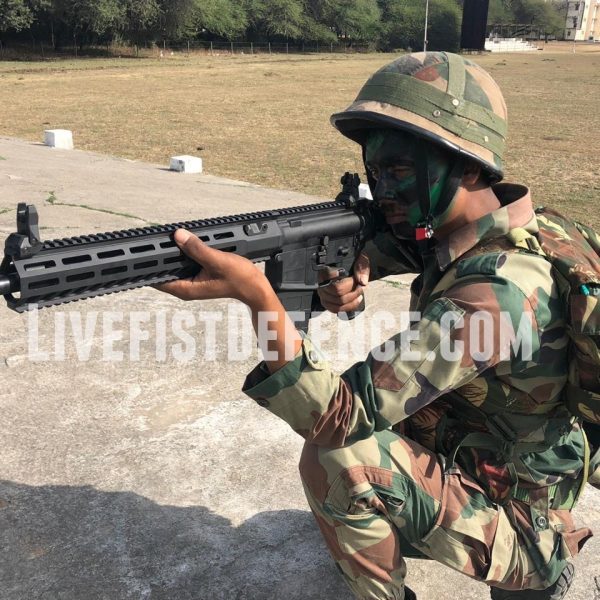 First Images Of Indian Army With Their New SIG716 Assault Rifles