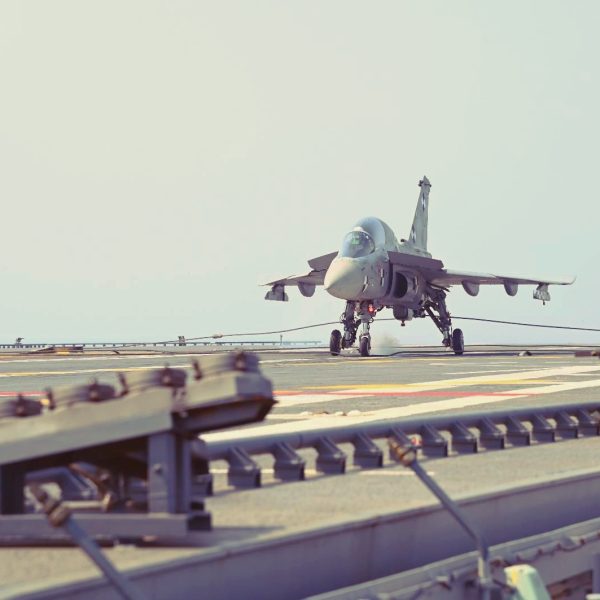 HISTORY! Indian Fighter Lands On Indian Aircraft Carrier