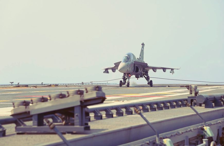 HISTORY! Indian Fighter Lands On Indian Aircraft Carrier