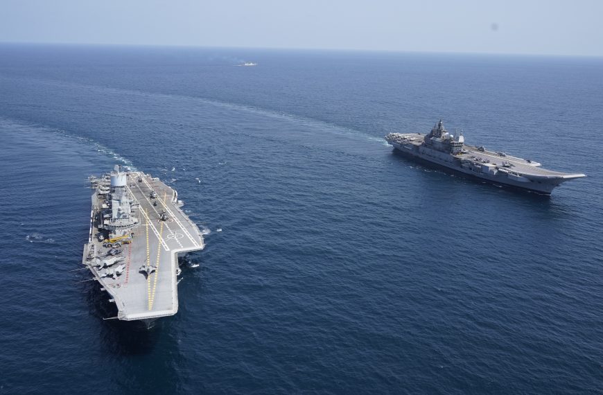 Indian Navy Flexes Twin Aircraft Carrier Groups